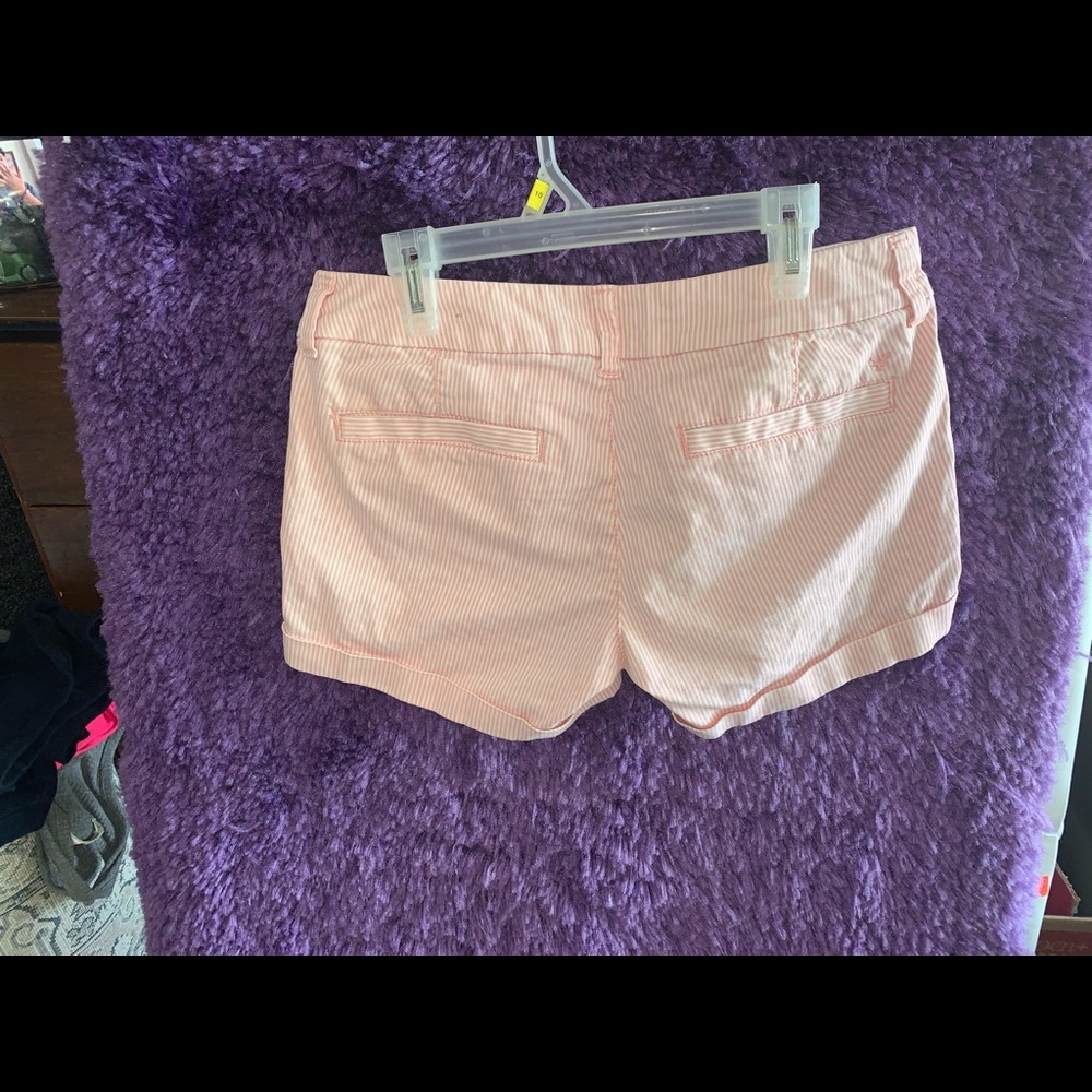 Pink and white striped American Eagle shorts